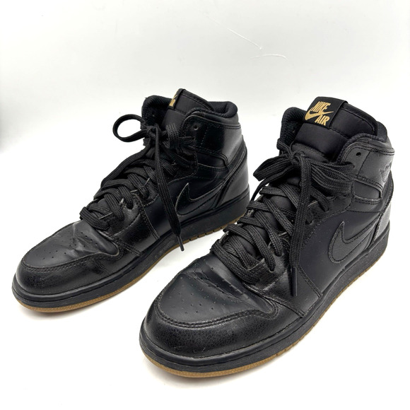 2014 Nike Air Jordan 1 Retro High OG Black Gum 575441-020 6Y Women 7.5 Men 6 - Picture 4 of 16